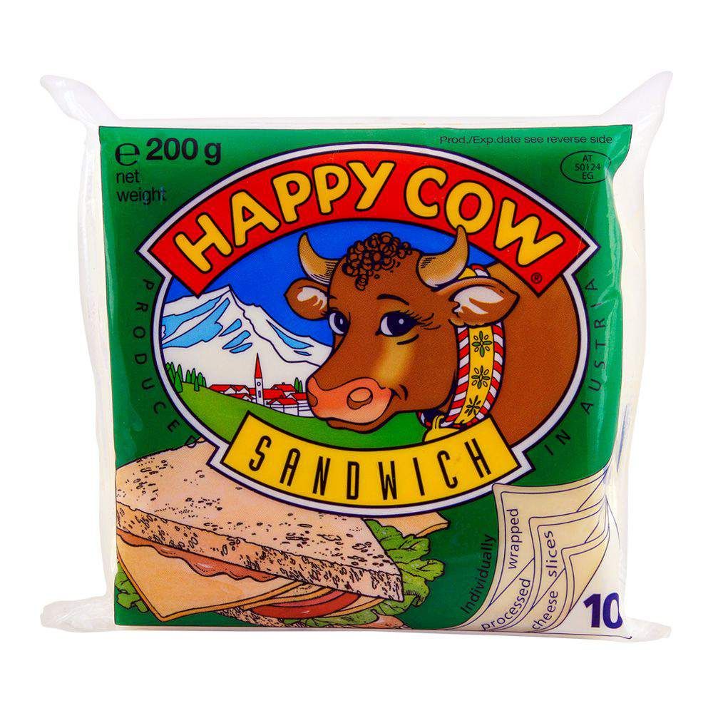 Happy Cow Sandwich Slice Cheese 200g