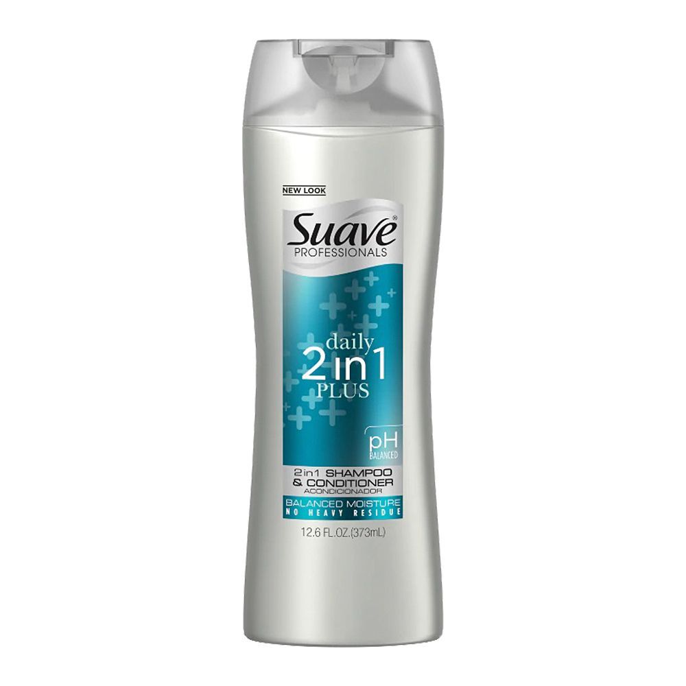 Suave Professionals 2-In-1 Plus Shampoo & Conditioner, pH Balanced, 429ml