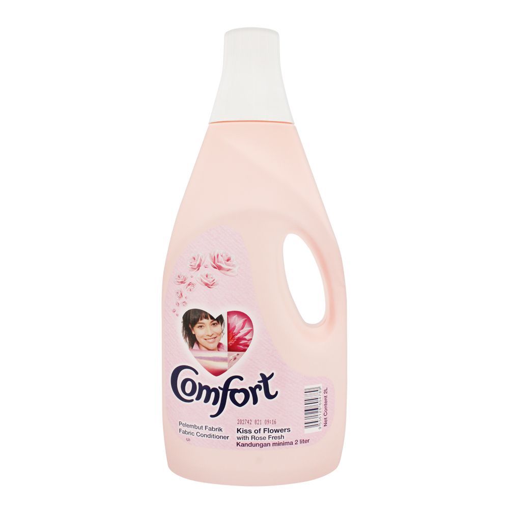 Comfort Kiss Of Flower Fabric Conditioner, Pink, Imported, 2 Liters