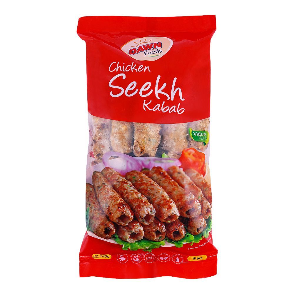 Purchase Dawn Chicken Seekh Kabab, 18 Pieces, 540g Online at Best