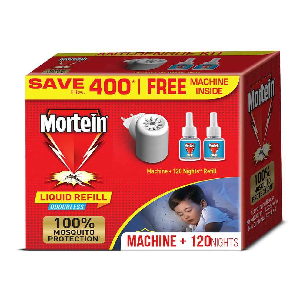 Mortein Odourless Liquid Mosquito Machine, With Refill