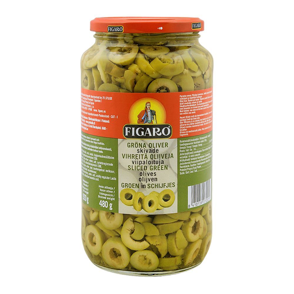 Figaro Sliced Green Olives, 920g