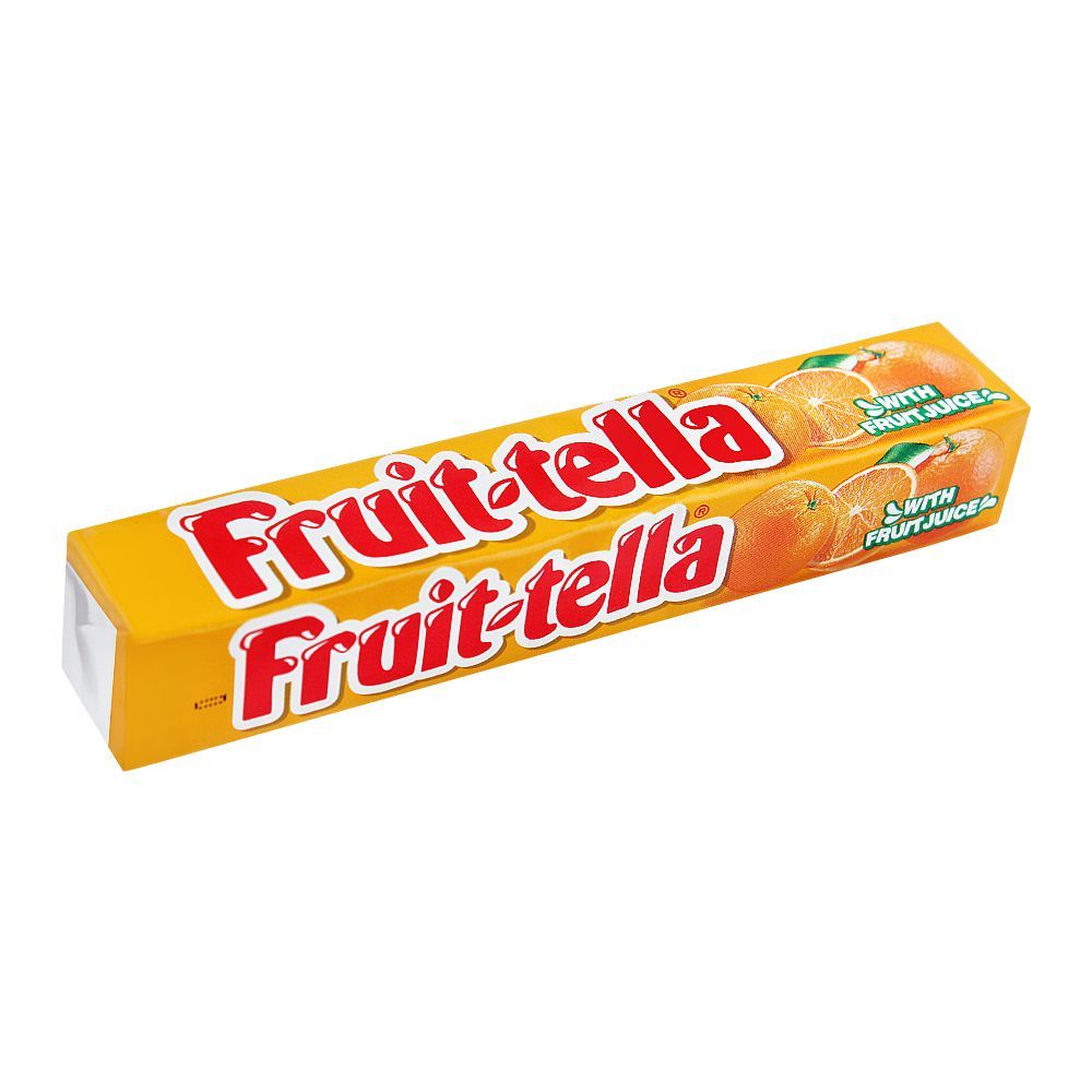 Fruit-Tella Chewy Candy, Orange, 32.4g