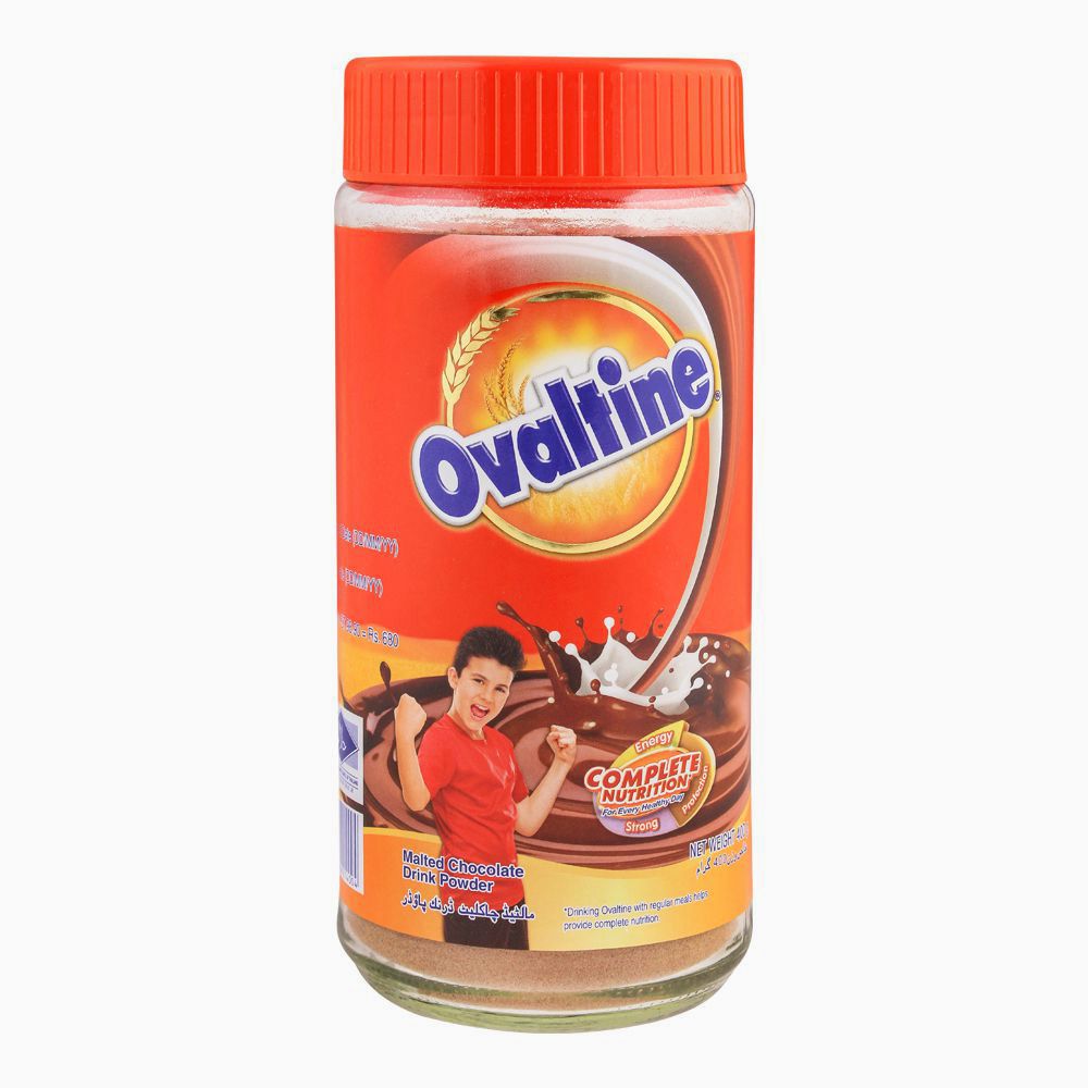 Ovaltine Malted Chocolate Drink Powder, Jar, 400g 