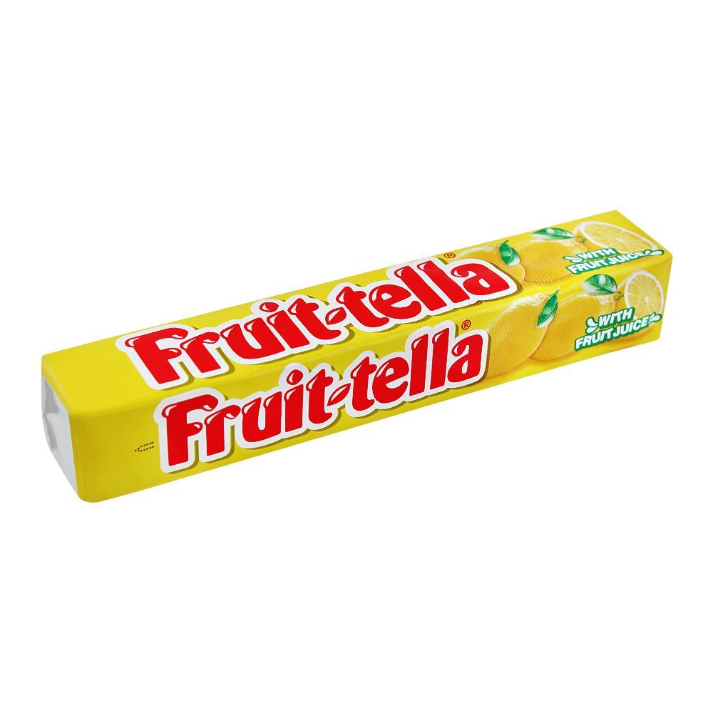 Fruit-Tella Chewy Candy, Lemon, 32.4g