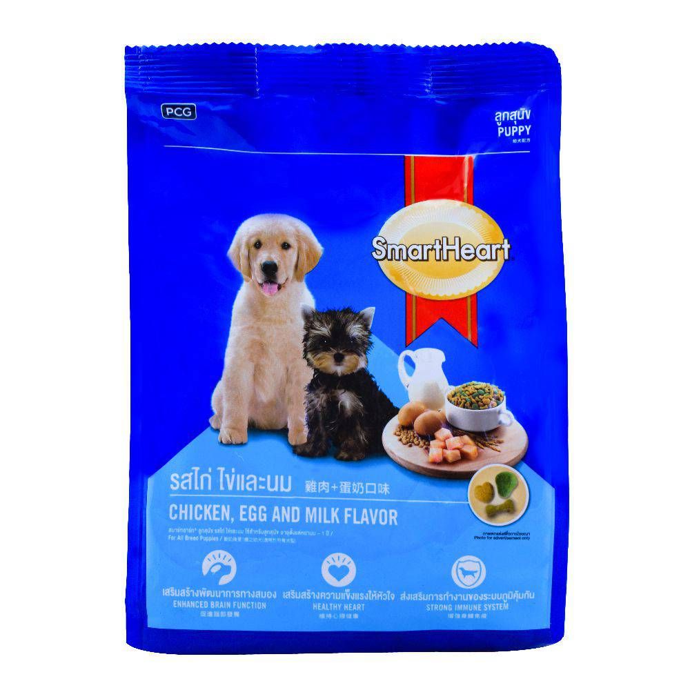 SmartHeart Puppy Chicken, Egg & Milk Flavor Dog Food 500g