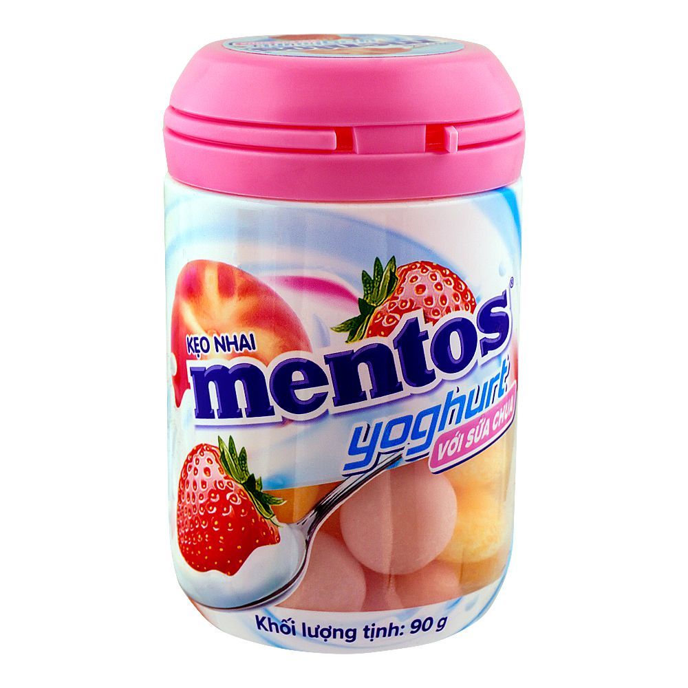 Mentos Yoghurt Strawberry Bottle, 90g