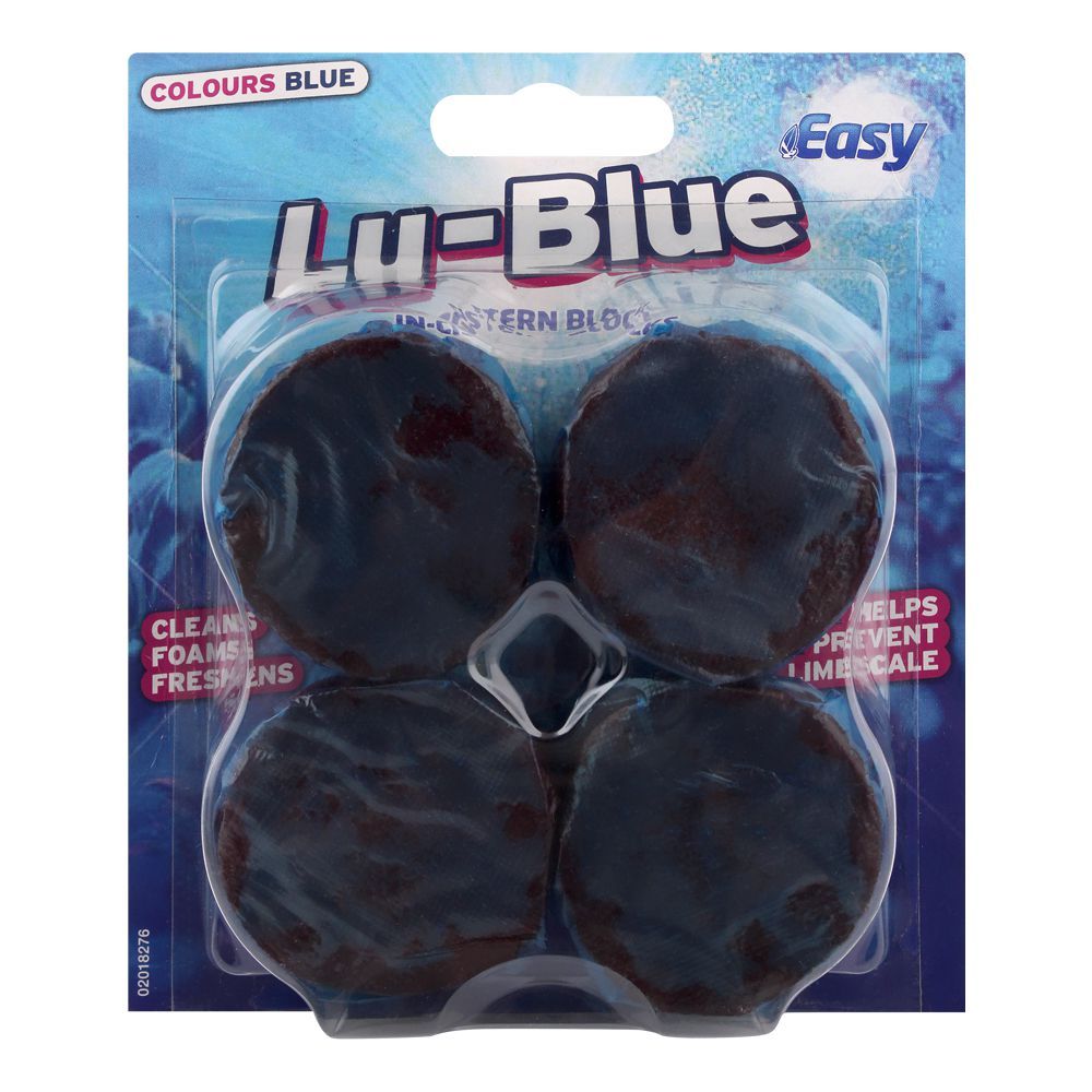 Easy Lu-Blue In-Cistern Toilet Blocks, 4x38g