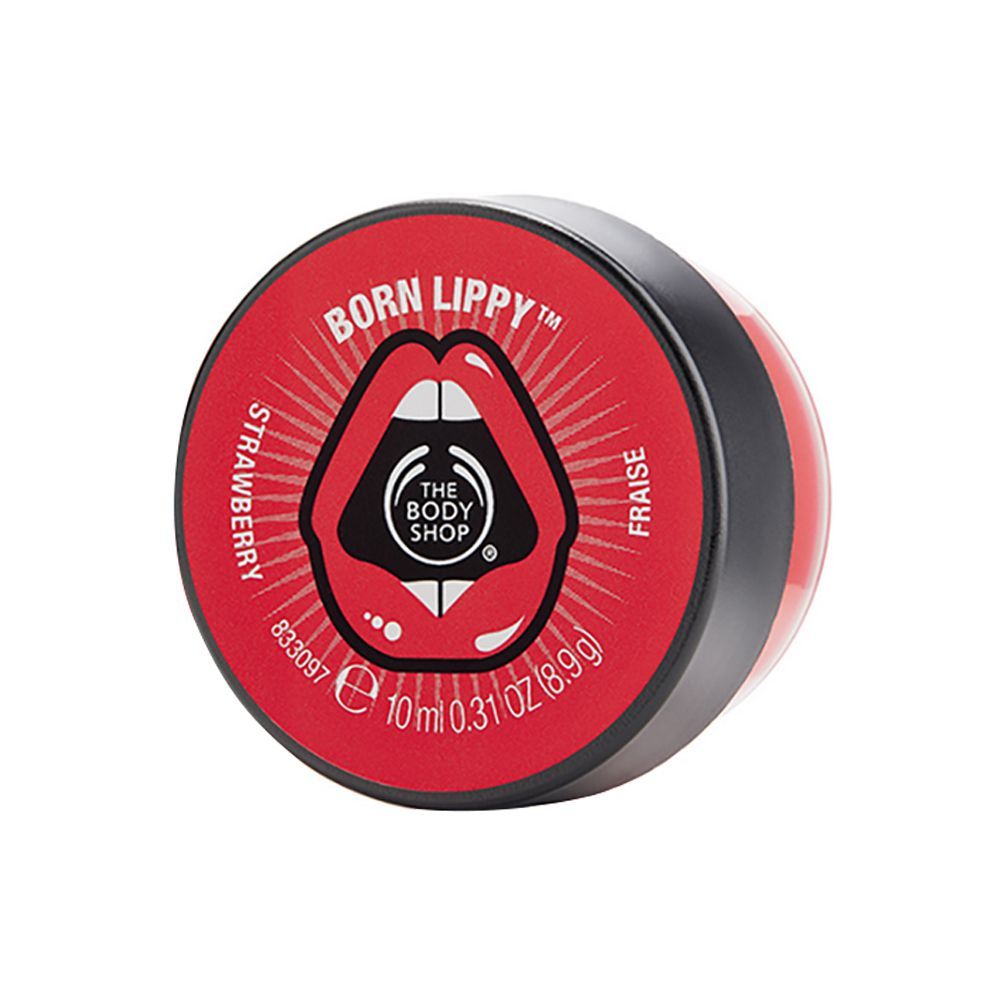 The Body Shop Born Lippy Strawberry Lip Balm, 10ml