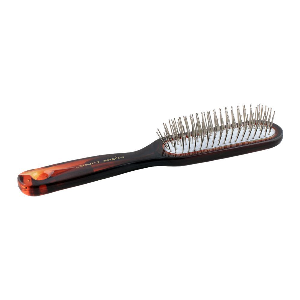 Hair Line Hair Brush, Brown/White, 6234TT