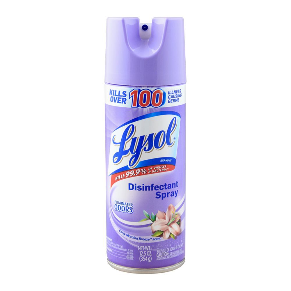 Lysol Disinfectant Spray, Early Morning Breeze, 354g