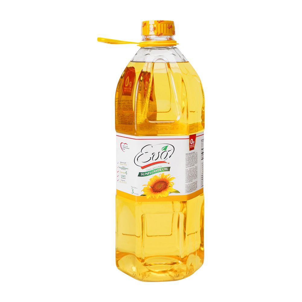 Eva Sunflower Oil Bottle, 3 Liter