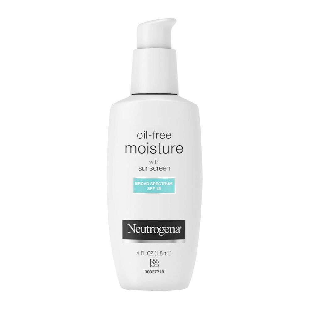 Neutrogena Oil-Free Moisture Facial Moisturizer, Broad Spectrum SPF 15, 118ml