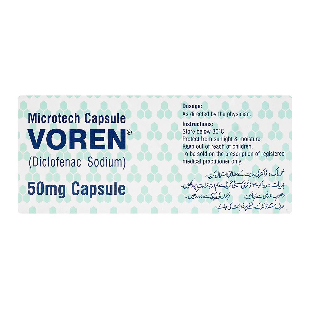 Voren Injectable Yung Shin Pharmaceuticals Voren Capsule, 50mg, 1-Strip