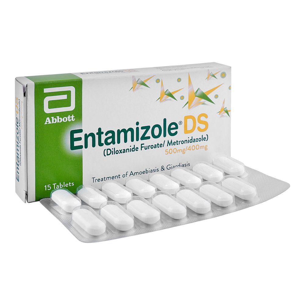 Abbott Entamizole DS Tablet, 500mg/400mg, 15-Pack