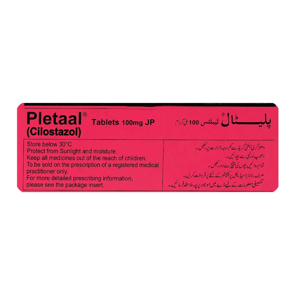 Otsuka Pharmaceutical Pletaal Tablet, 100mg 1-Strip