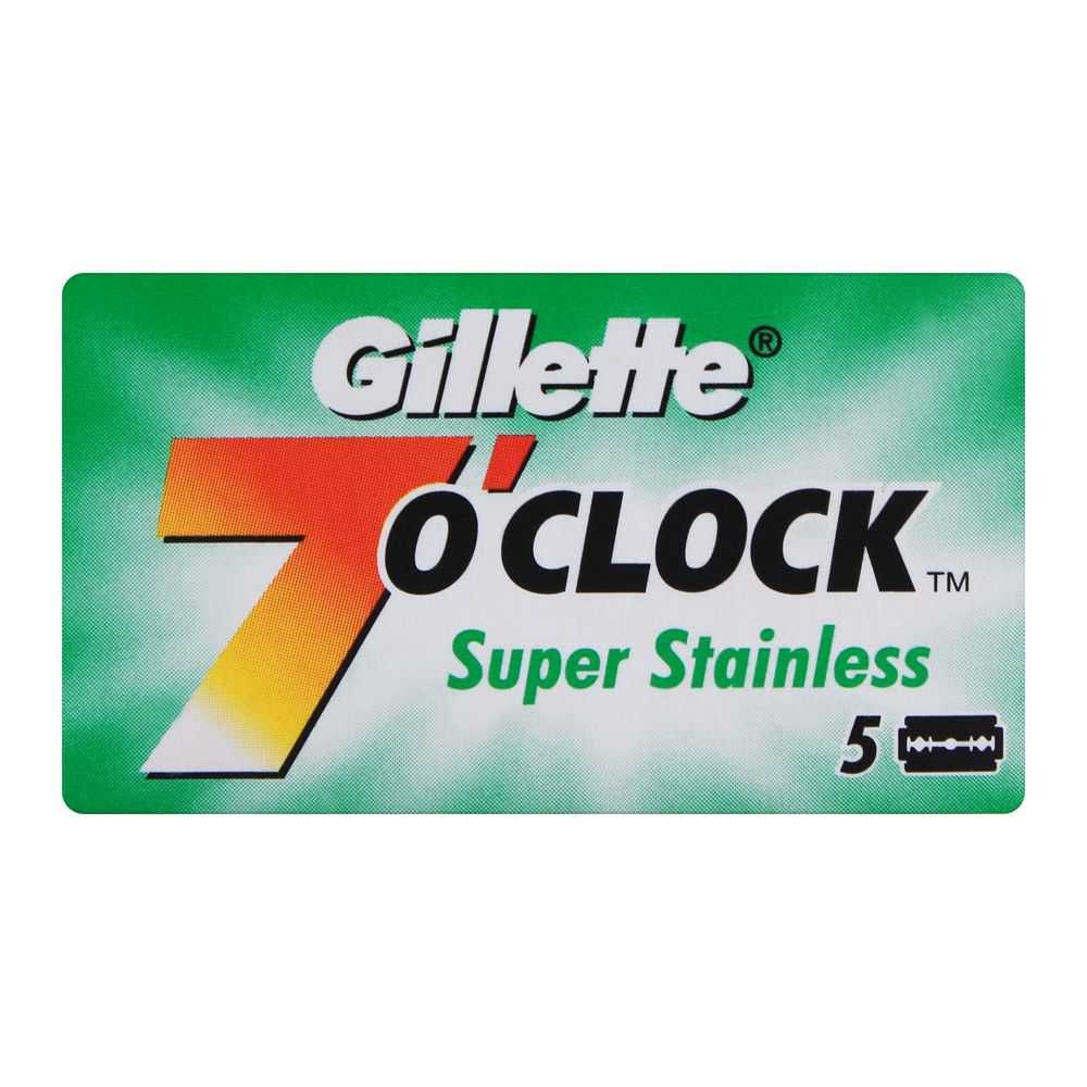 Gillette 7'O Clock Super Stainless Razor Blades 5-Pack