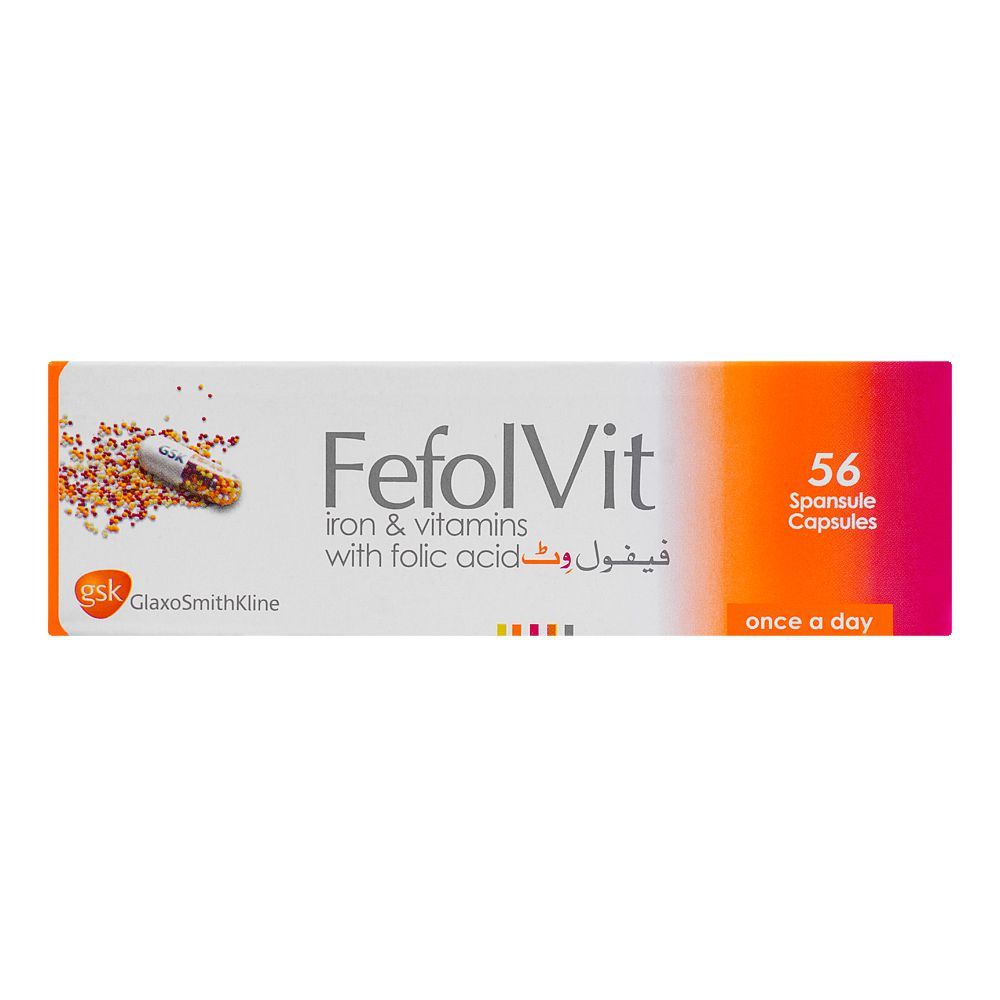 GSK Fefol Vit Spansule Capsule, 1-Strip