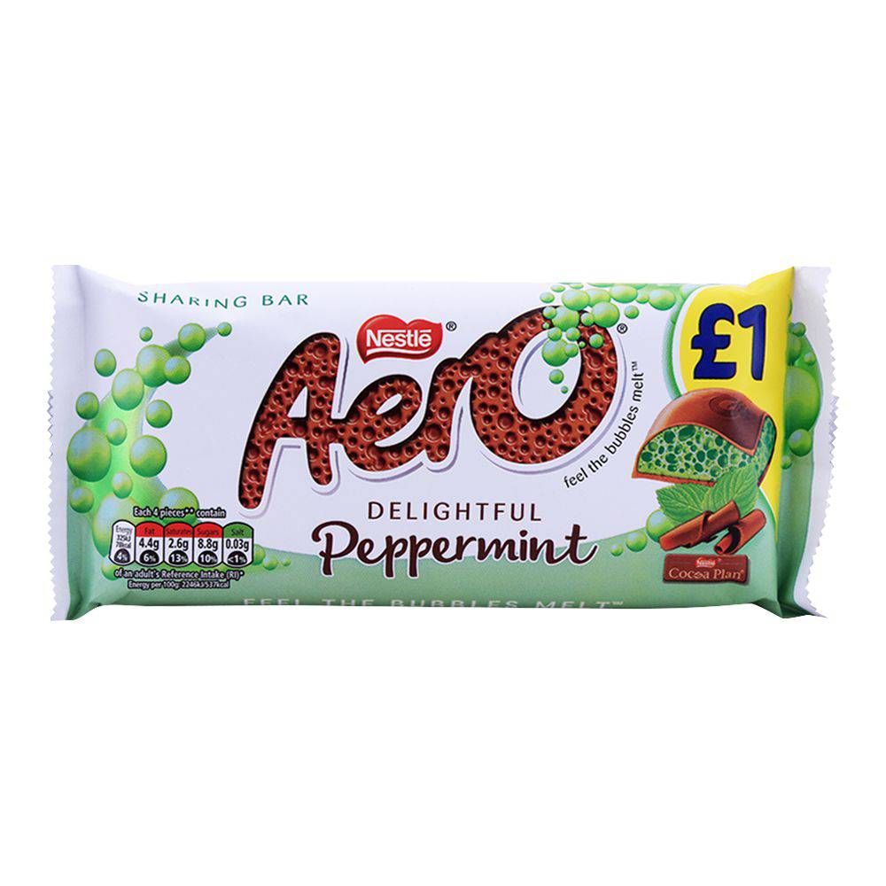 Nestle Aero Delightful Peppermint Chocolate 100g