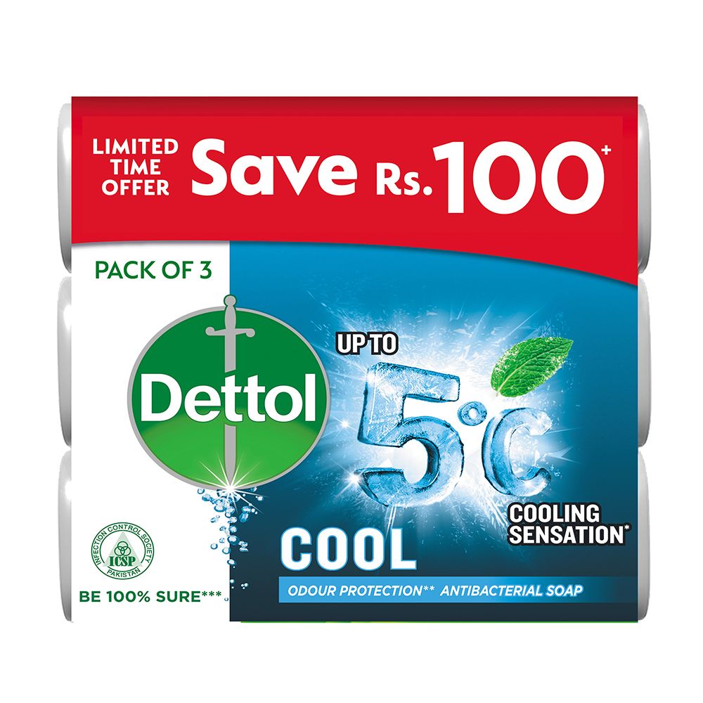 Dettol Cool Soap, 3x80g