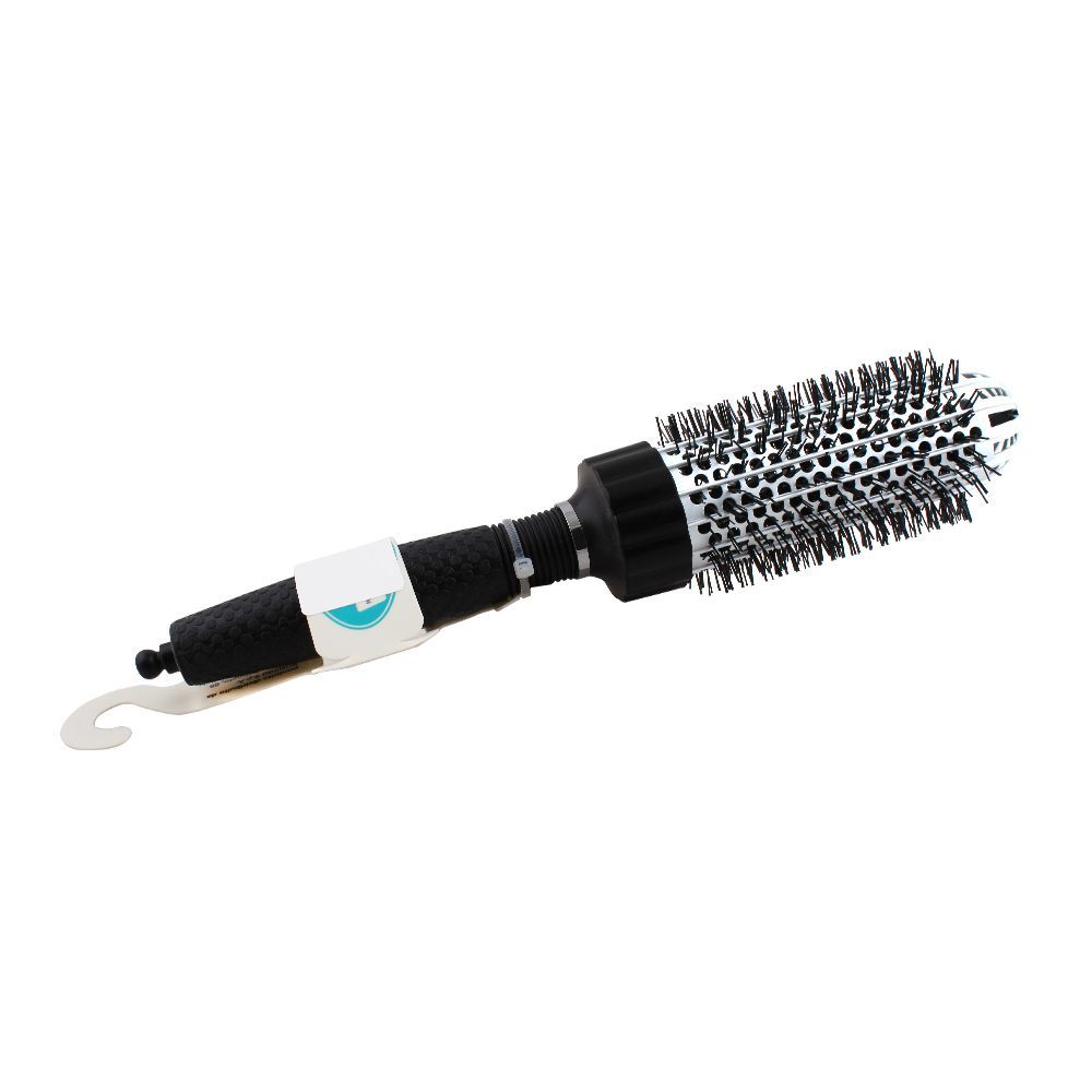 Mira Hair Brush, Round Shape, Black, No. 393