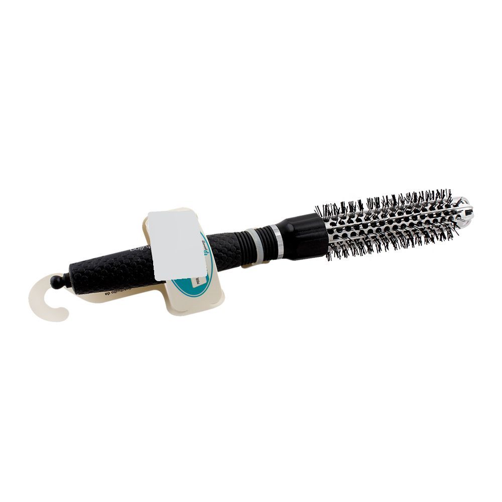 Mira Hair Brush, Round Shape, Black Color, No. 390