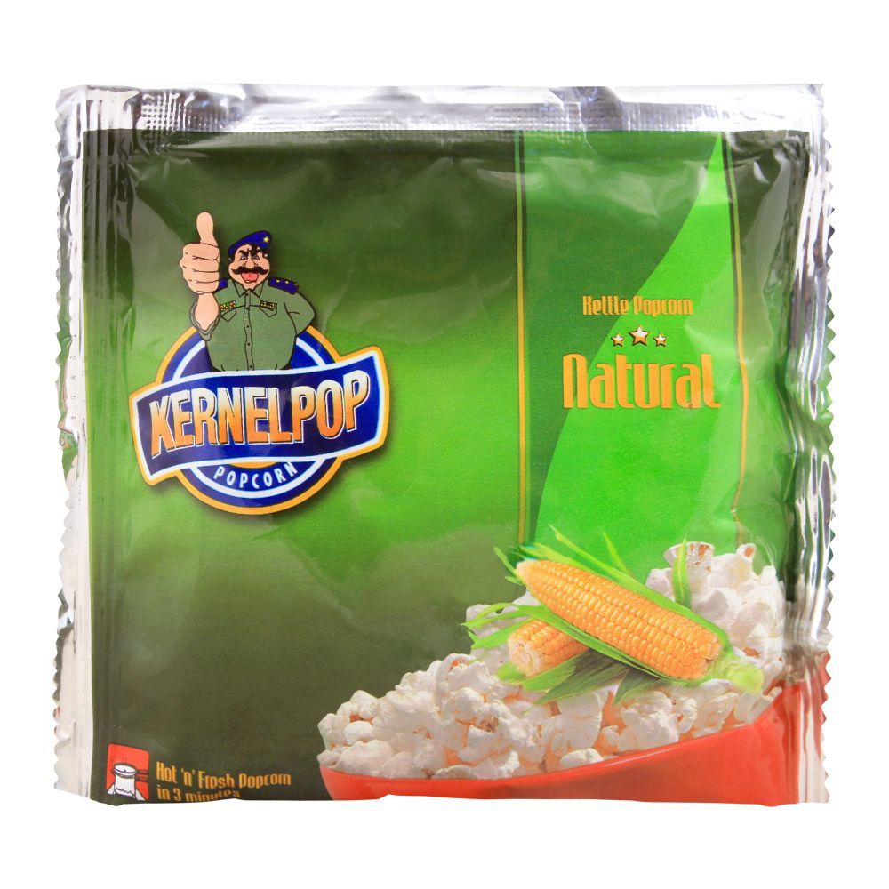 KernelPop Kettle Popcorn, Natural, 80g