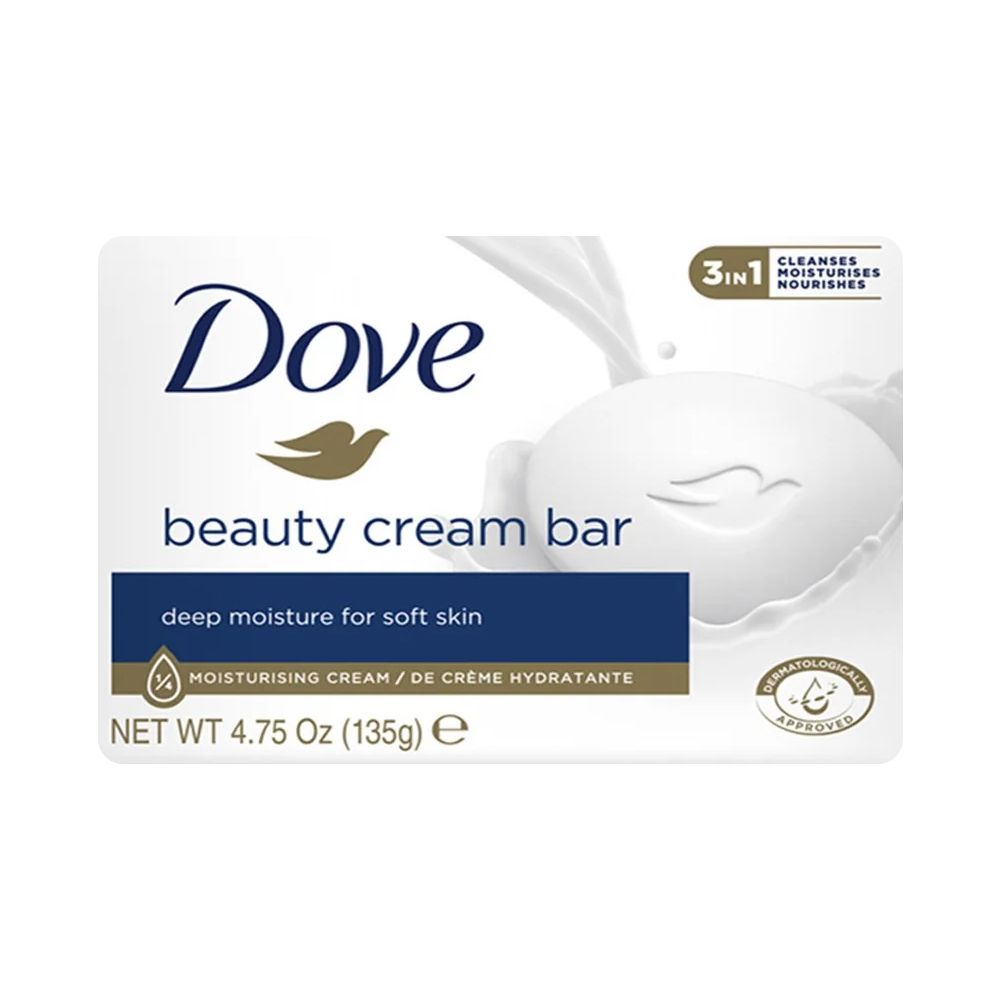 Dove Beauty Cream Bar Soap, 135g