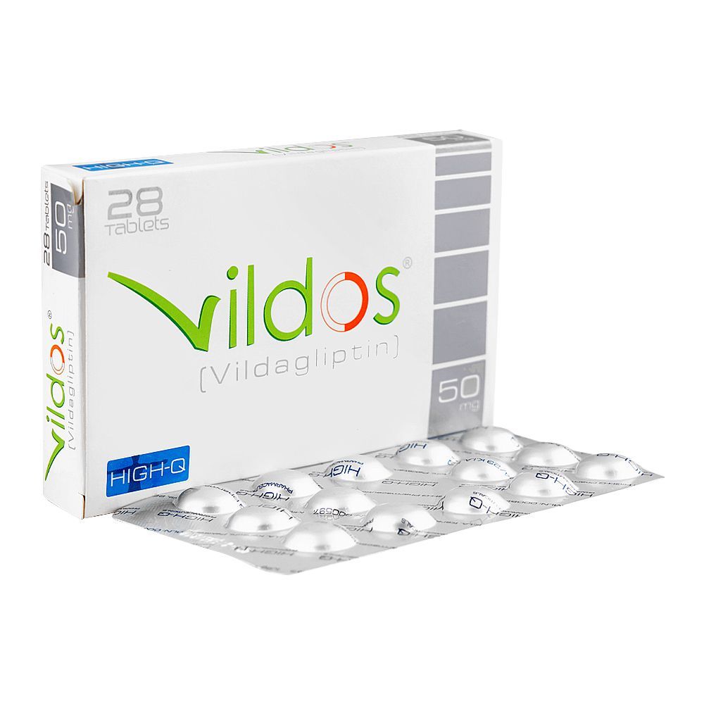 High-Q Pharmaceuticals Vildos Tablet, 50mg, 28-Pack