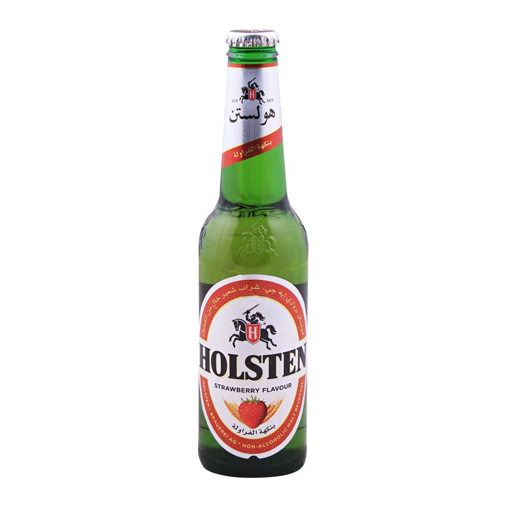 Holsten Strawberry Malt Drink, Non Alcoholic, Bottle 330ml