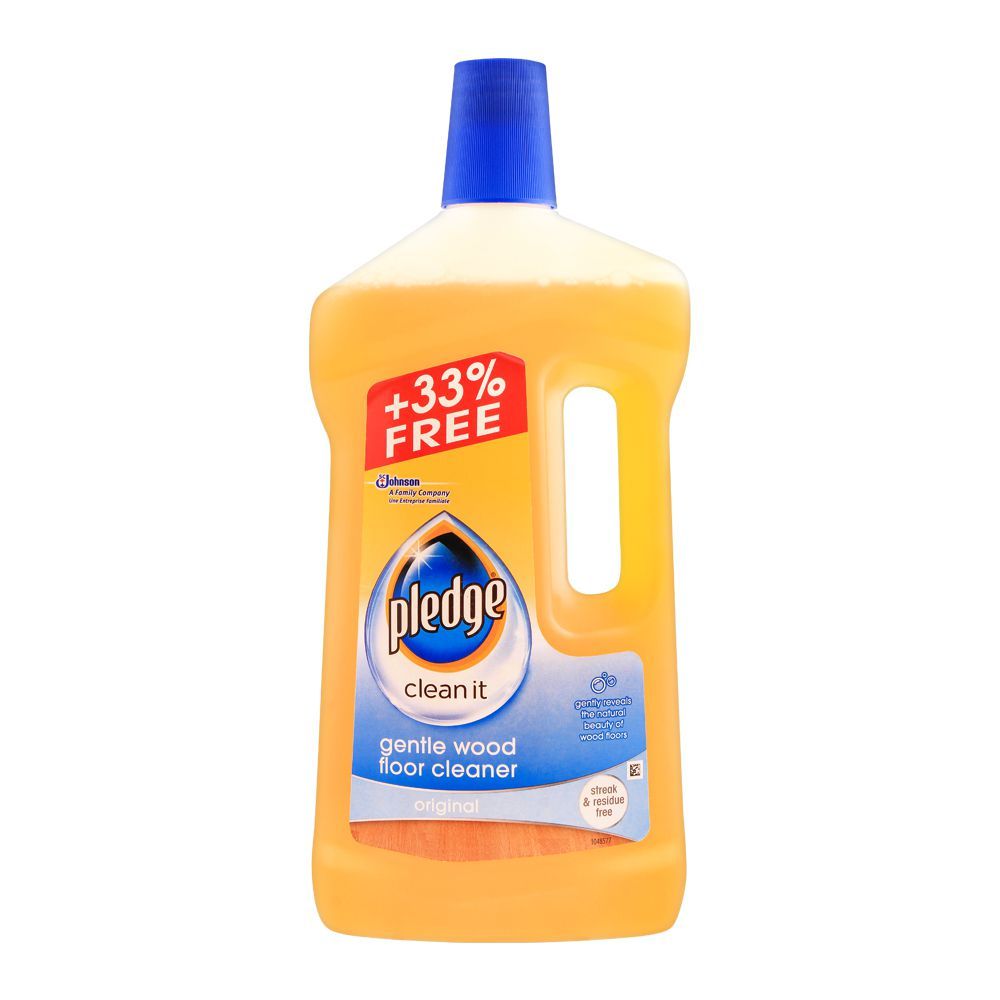 Pledge Clean It Gentle Wood Floor Cleaner, Original, 1000ml