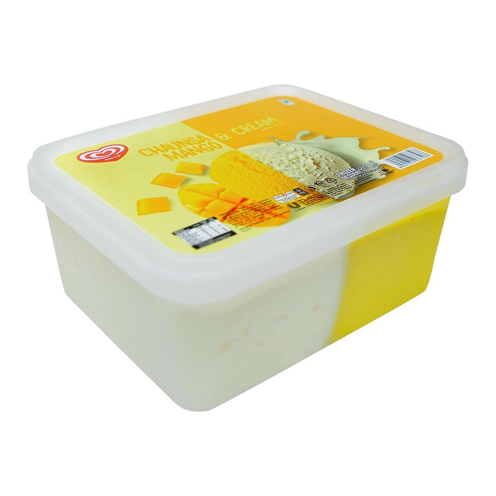 Walls Chaunsa Mango & Cream, Frozen Dessert, Ice Cream, 1.4Ltr