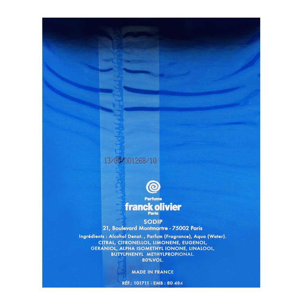 Purchase Franck Olivier Blue Touch Eau de Toilette 100ml Online at Best ...