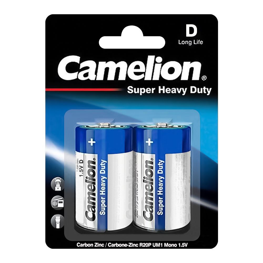 Camelion Super Heavy Duty 1.5v D, R20P-BP2B