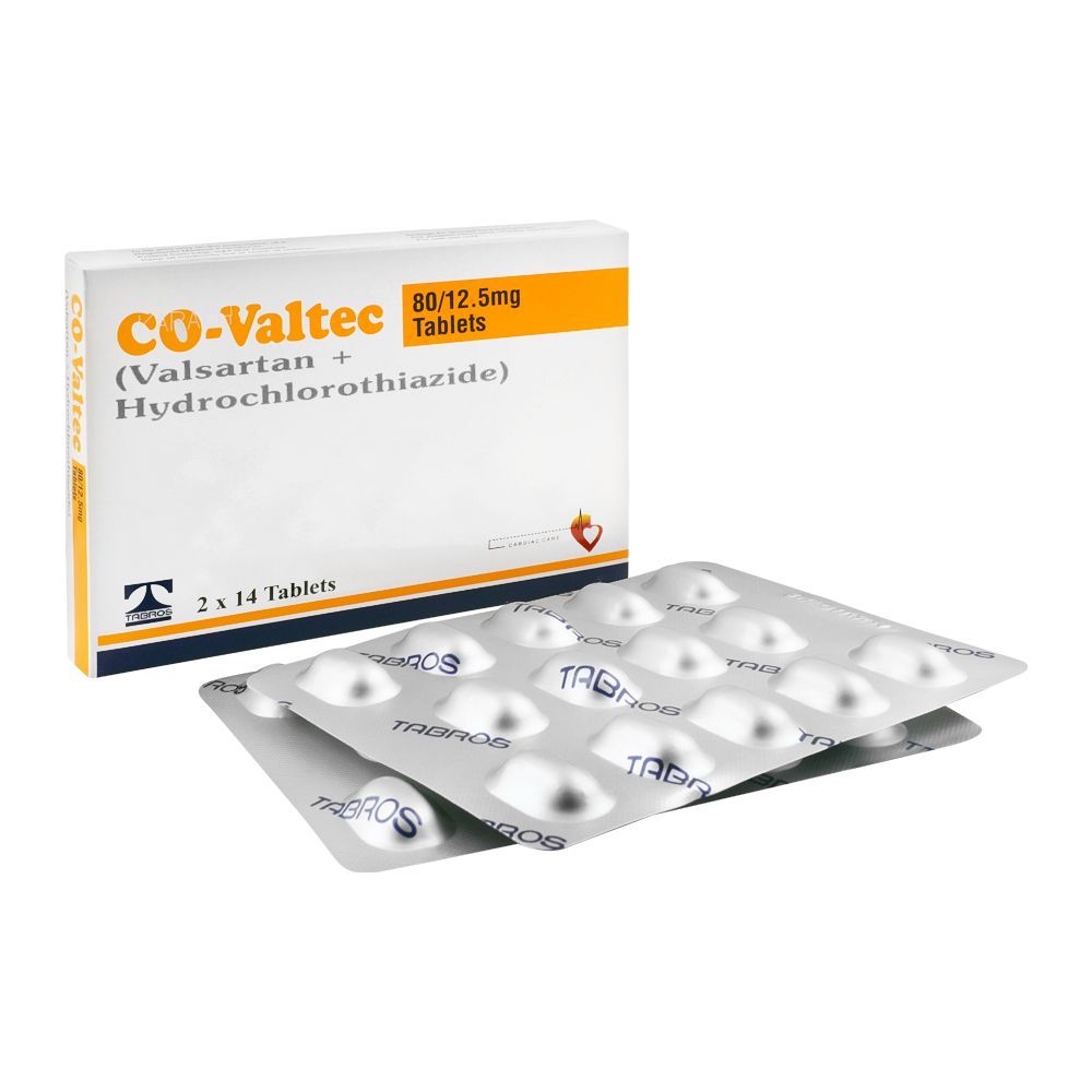 Tabros Pharma Co-Valtec Tablet, 80/12.5mg, 28-Pack