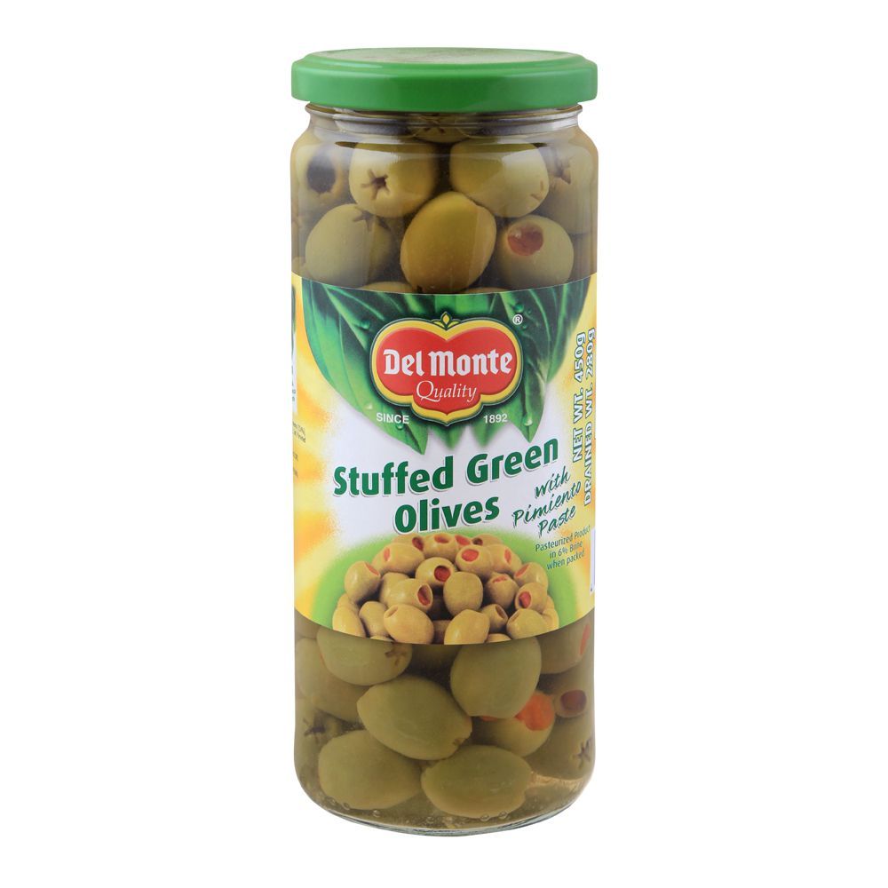 Delmonte Stuffed Green Olives, 450g