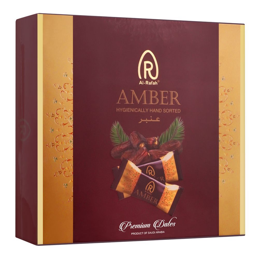 Al-Rafah Amber Dates, Square Box, 250g