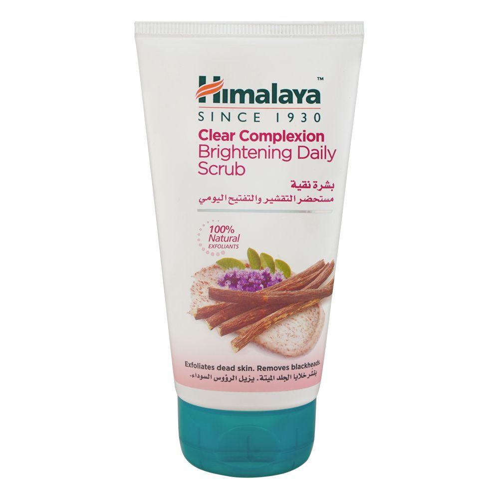 Himalaya Clear Complexion Brightening Daily Scrub, Remove Dead Skin & Blackheads, 150ml