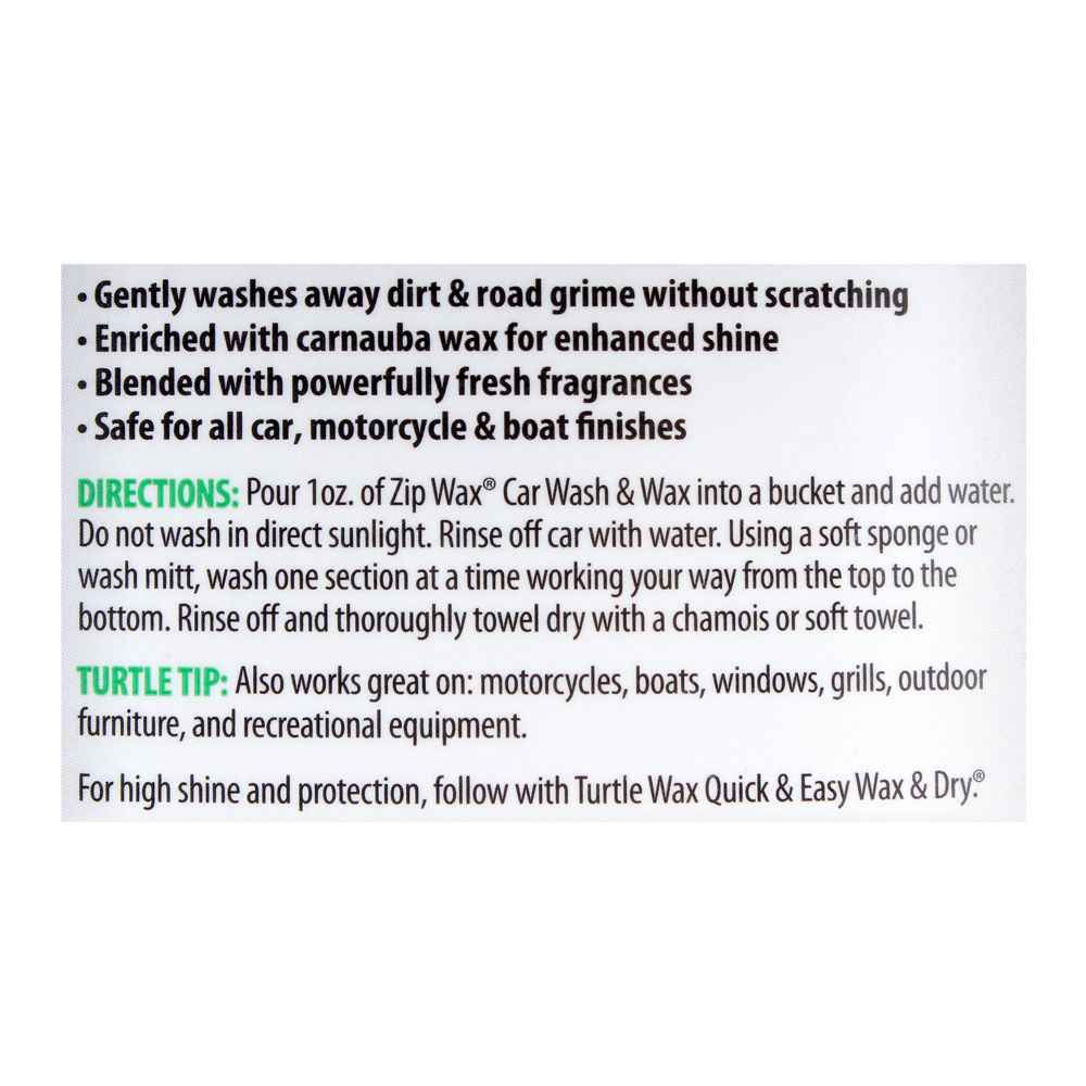 Purchase Turtle Wax Zip Wax Car Wash & Wax, 1.89 Liters, T79 Online at ...