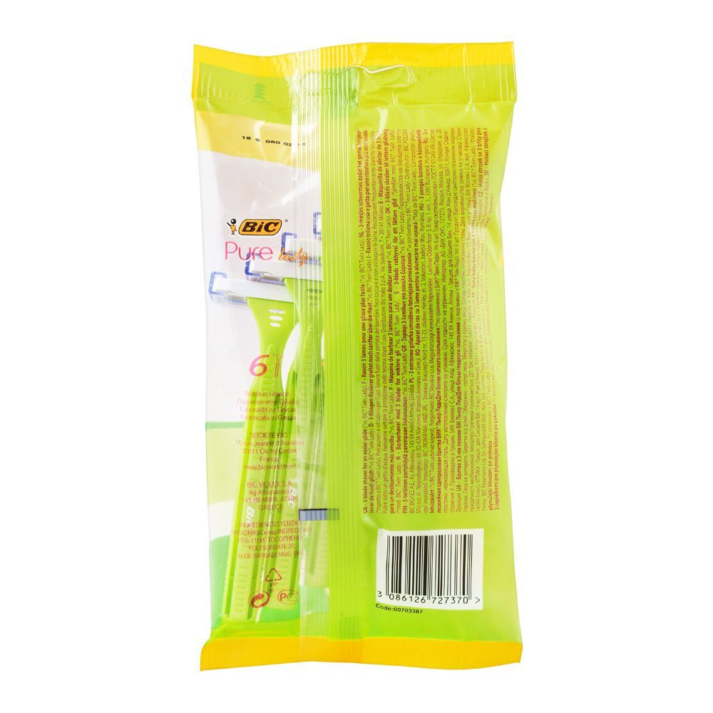Buy BIC Pure Lady Disposable Razor, For Women, 4+2 Pack Online at Best ...