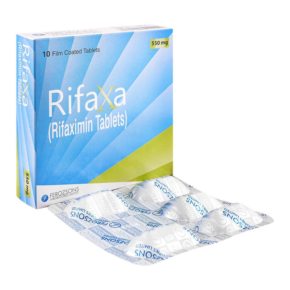 Ferozsons Laboratories Rifaxa Tablet, 550mg, 10-Pack