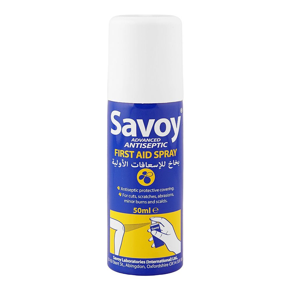 Savoy Advance Antiseptic First Aid Spray, 50ml