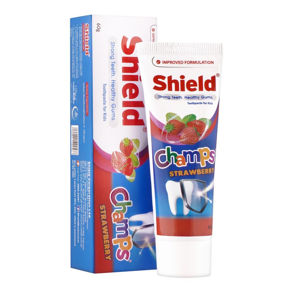 Order Shield Kids Champs Strawberry Toothpaste, 60g Online at Best