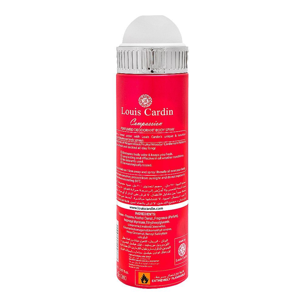 Order Louis Cardin Compassion Femme Deo Spray, For Women, 200ml Online ...