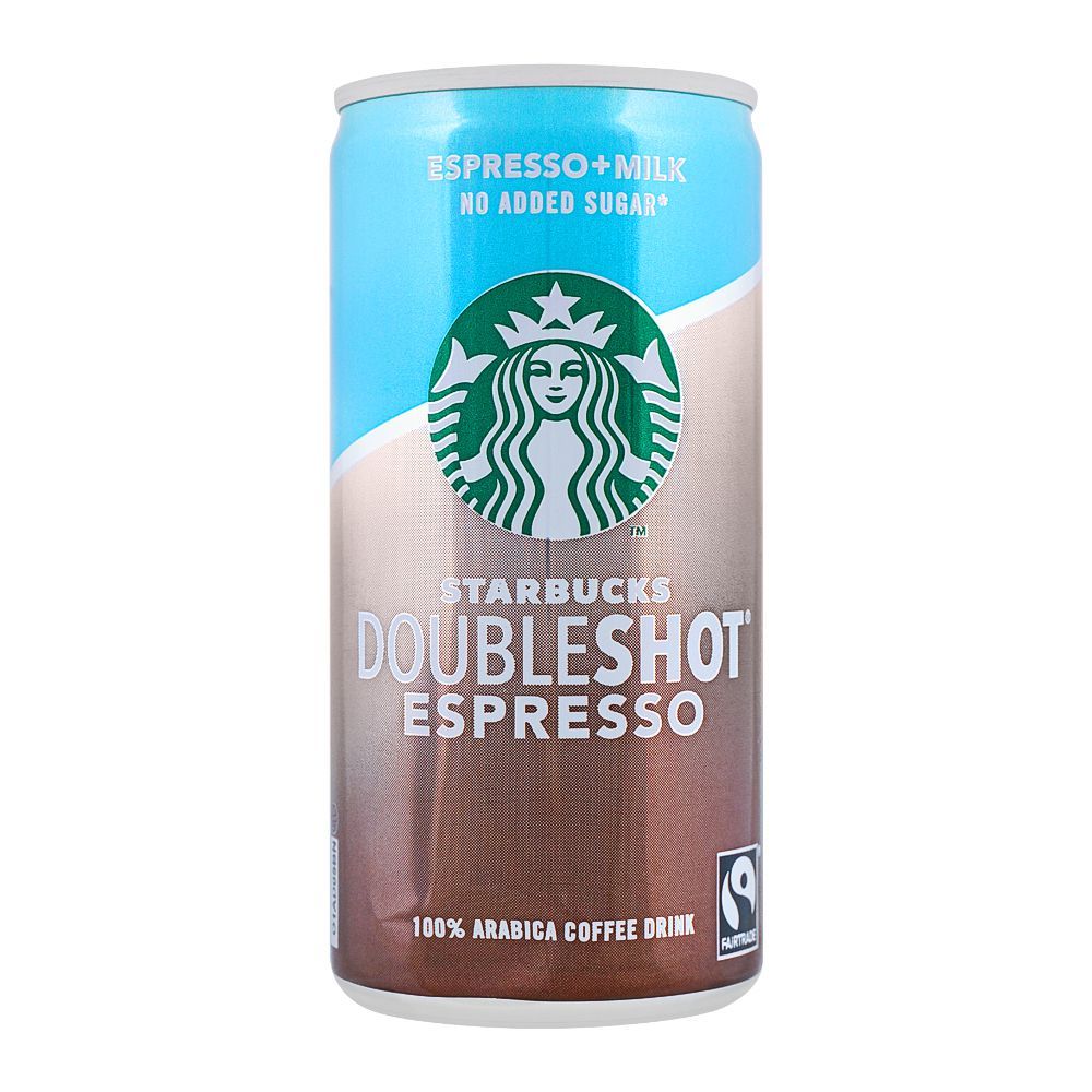 Starbucks Double Shot Espresso Milk No Sugar, 200ml