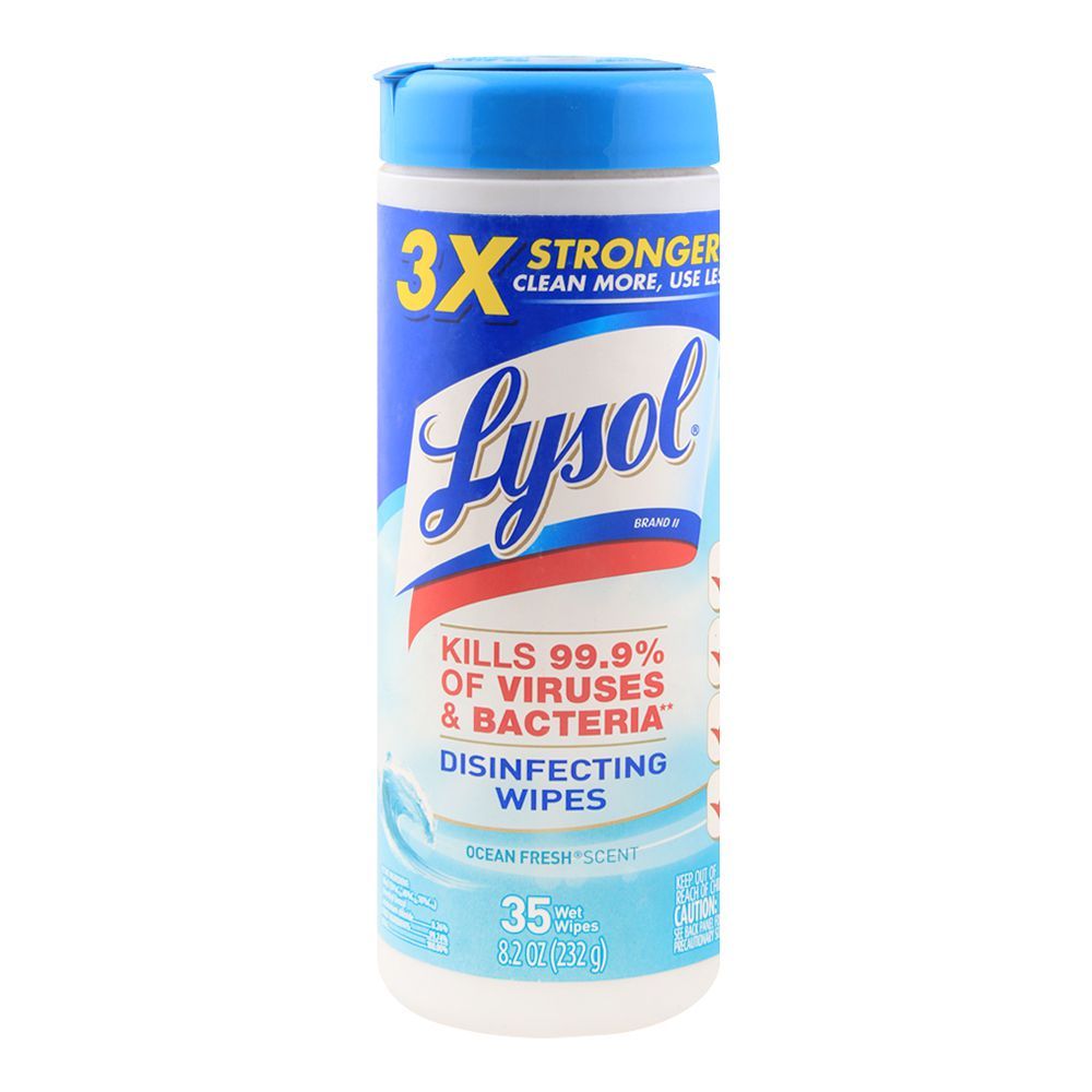 Lysol Disinfecting Wipes, Ocean Fresh Scent, 35-Pack