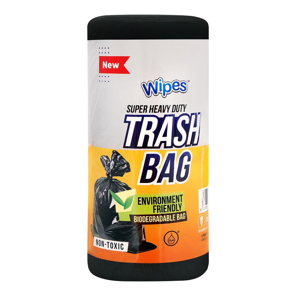 Wipes Trash Bags, Medium, 20x30, 50 Liters, 30-Pack