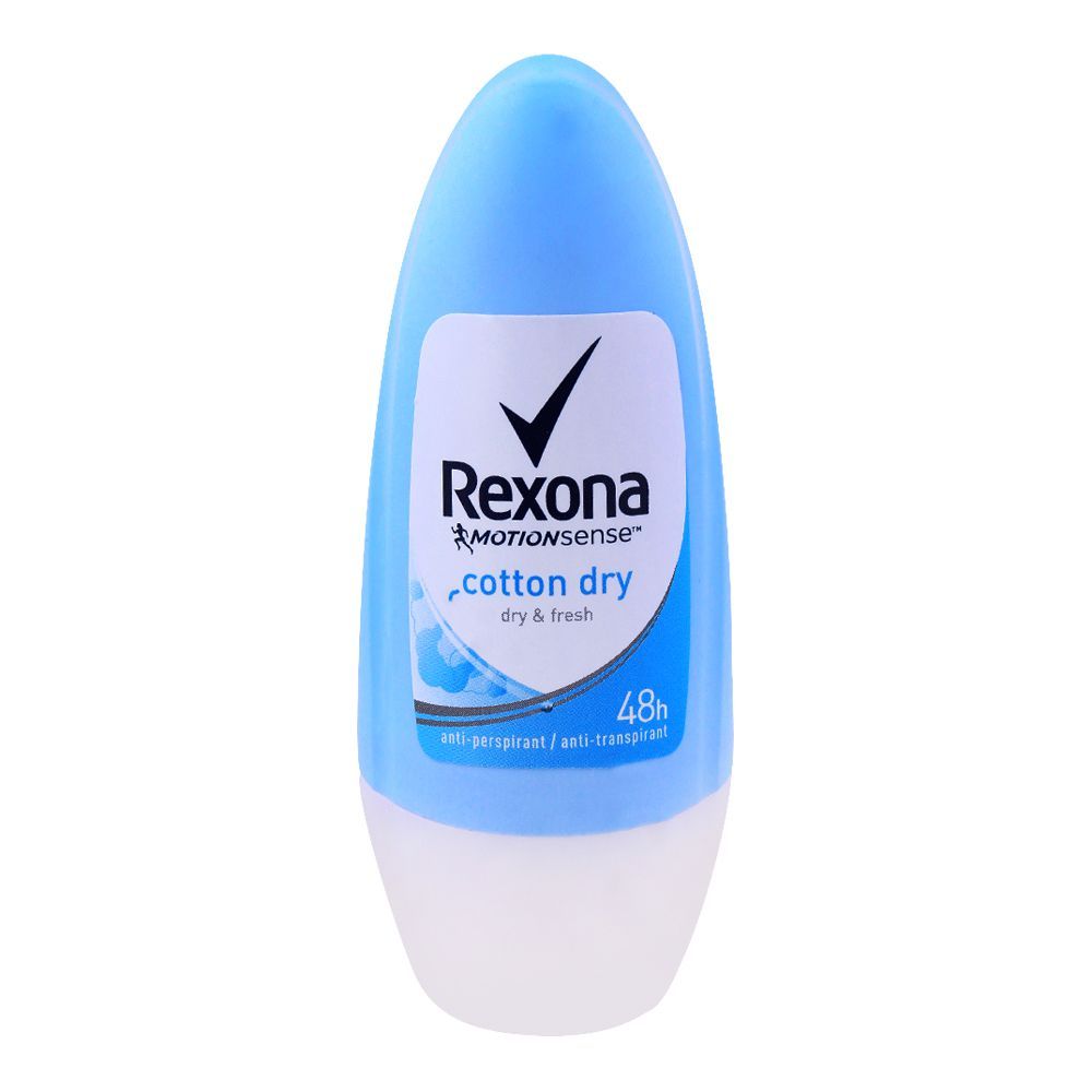 Rexona Cotton Dry Roll-On Anti-Perspirant, Women, 50ml