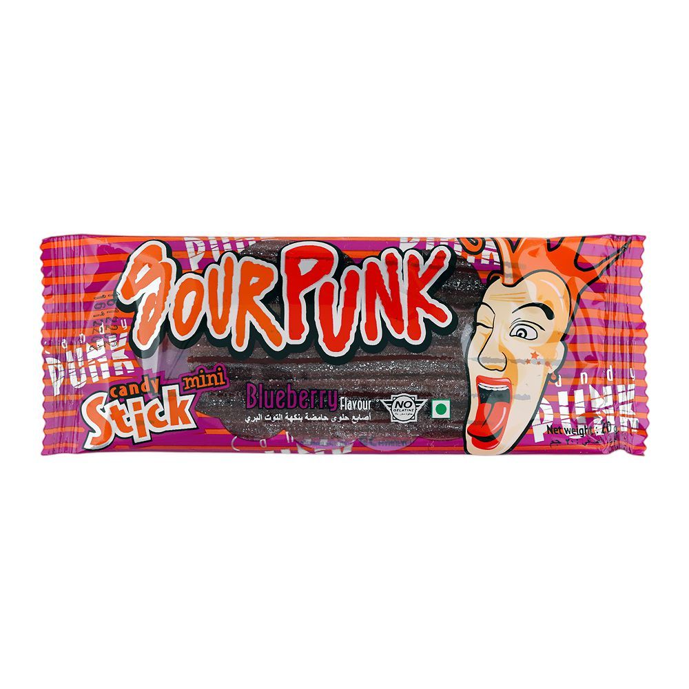 Sour Punk Candy, Blueberry, 20g
