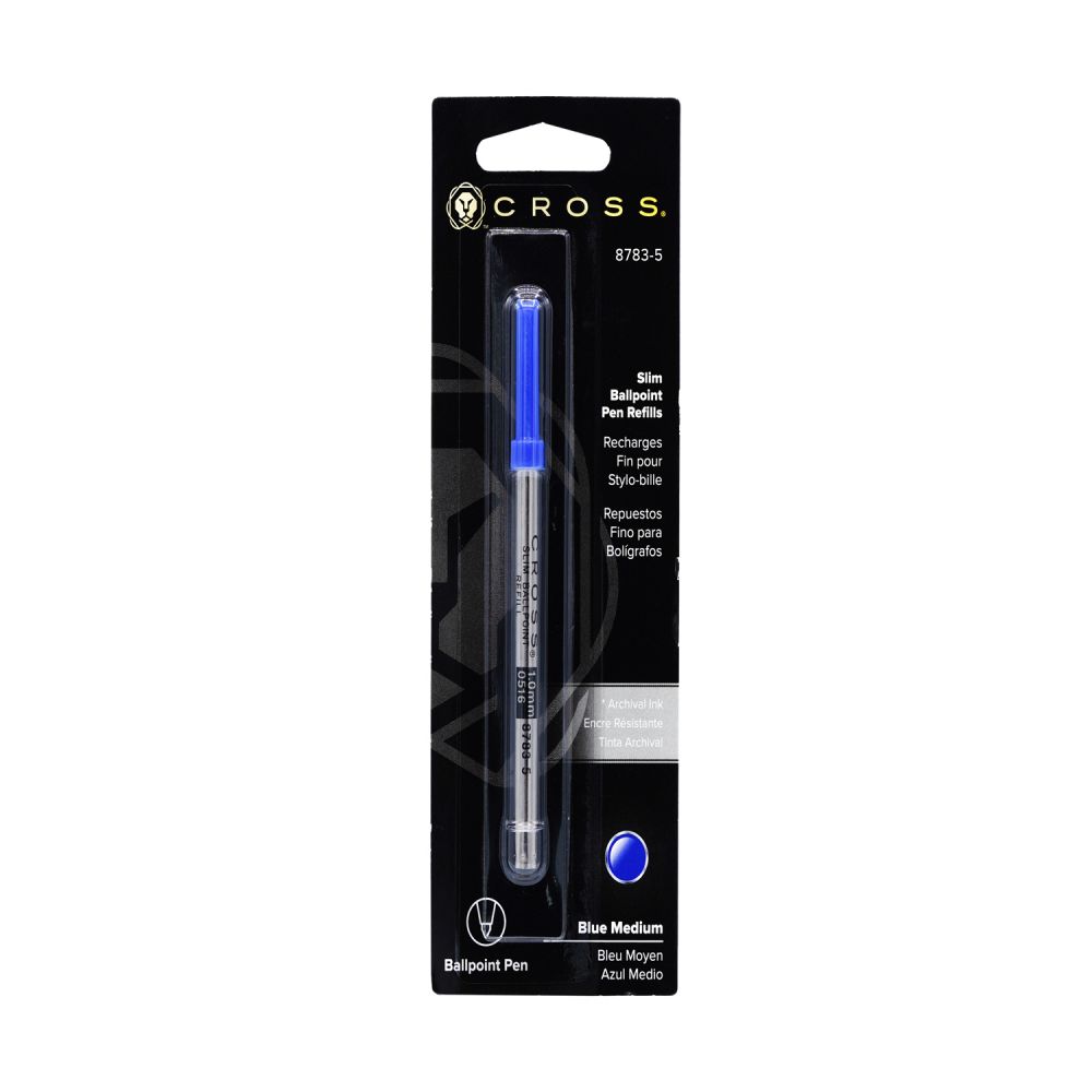 Cross Blue Medium Slim Ballpoint Pen Refill, 8783-5